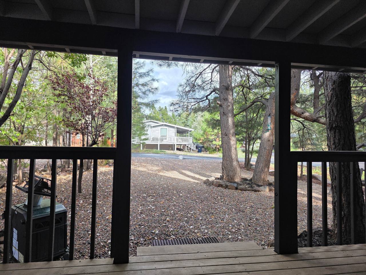 Front porch with grill